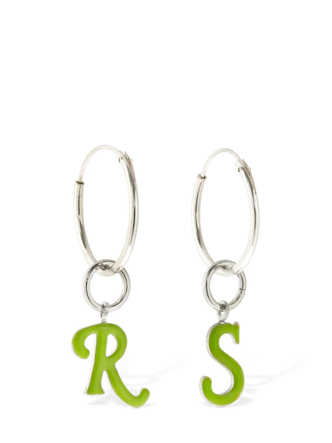 R & S Charm Hoop Earrings
