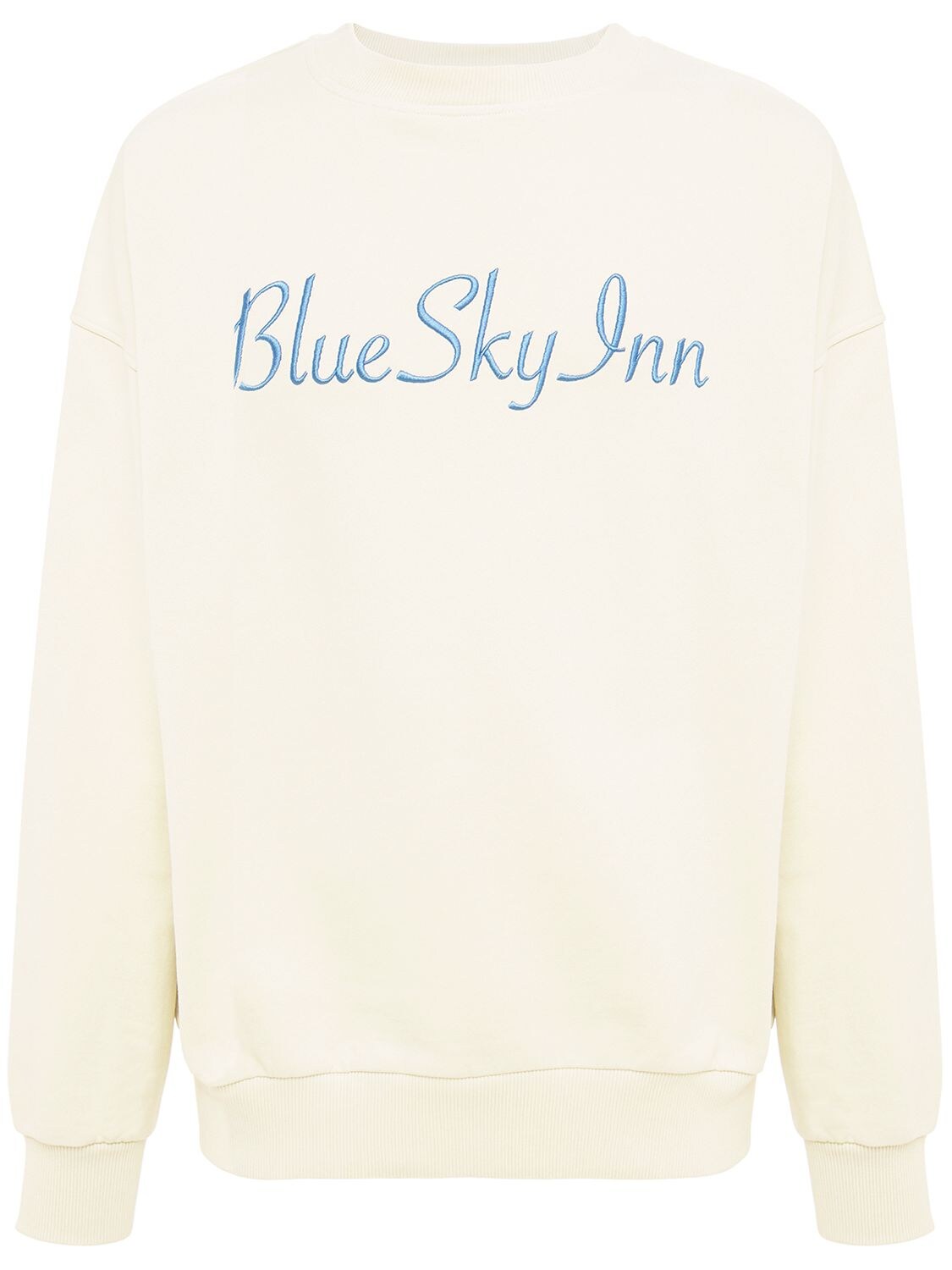 BLUE SKY INN LOGO COTTON CREWNECK SWEATSHIRT,74IYFN011-Q1JN0