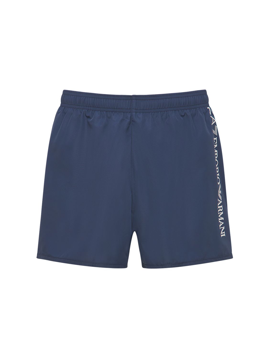 Badeshorts Mit Logodruck
