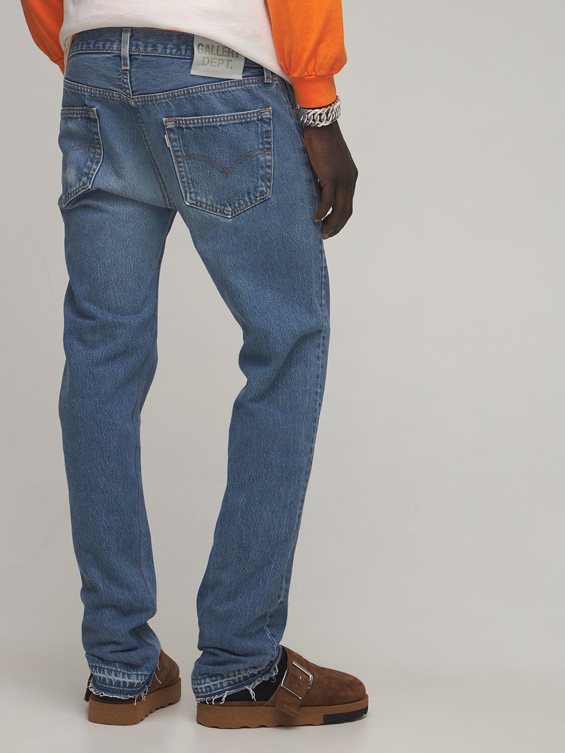 Gallery Dept. 5001 Indigo Cotton Denim Jeans In Blue | ModeSens
