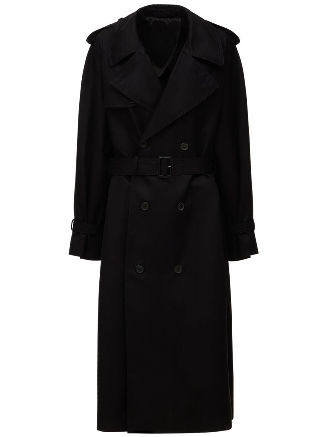 Wardrobe.nyc Black Double-breasted Trench Coat In Black