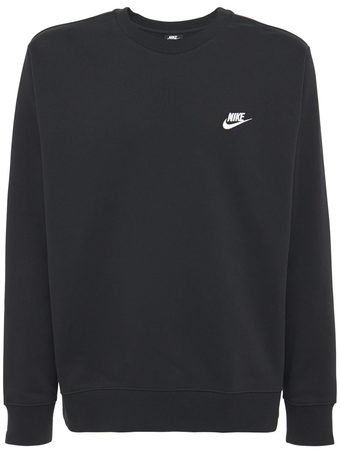 Nike Sport Classic Club Crewneck Sweatshirt In Black
