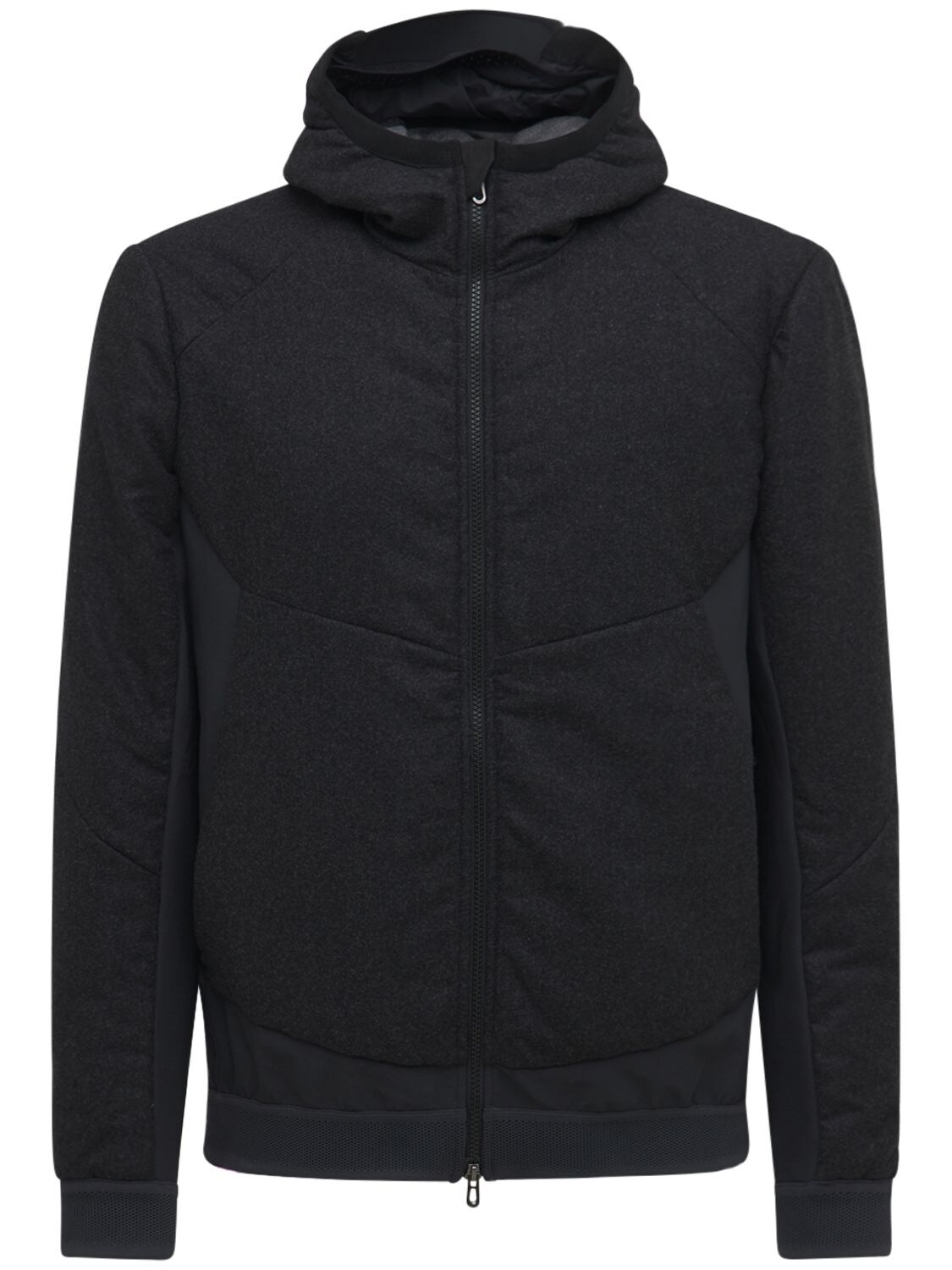 Sease - Insulated wool flannel thindown jacket - Graphite Grey ...