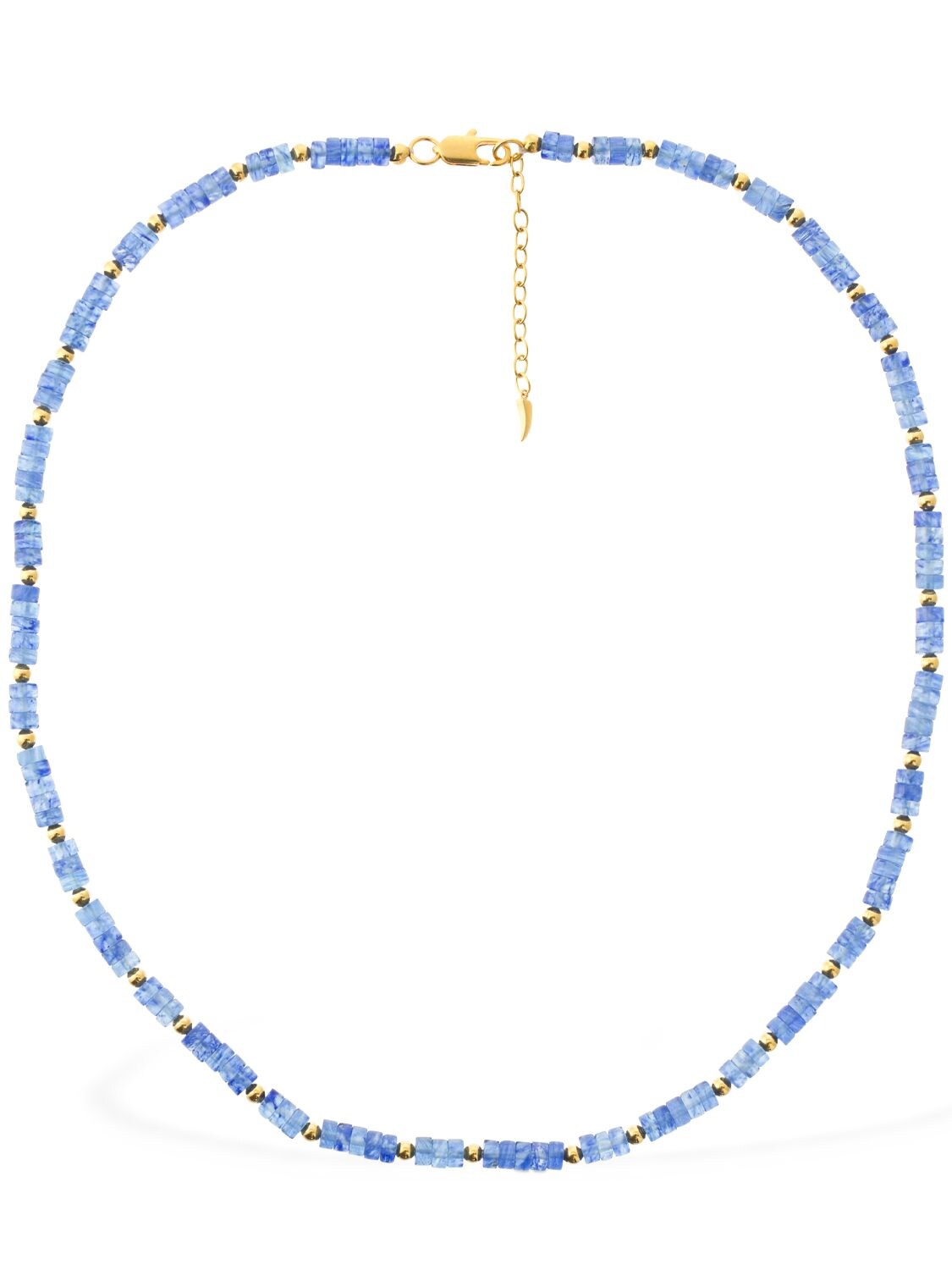 Collier En Perles De Cristal Bleu