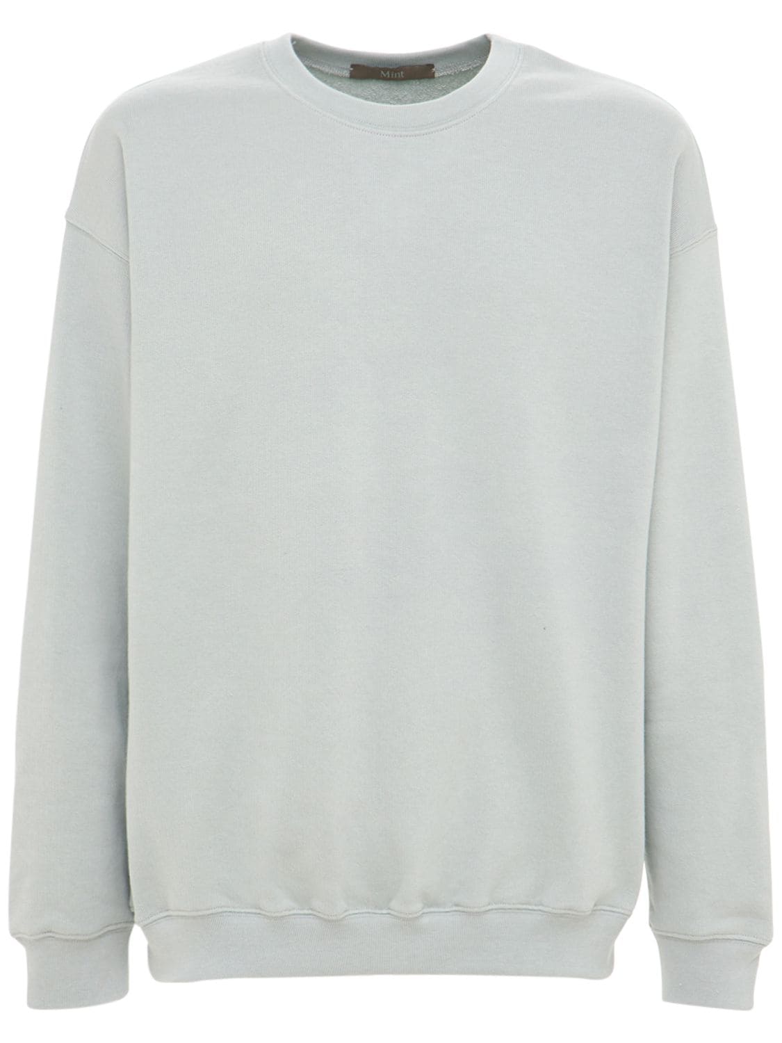 Mint Cotton Jersey Sweatshirt In Cool Gray