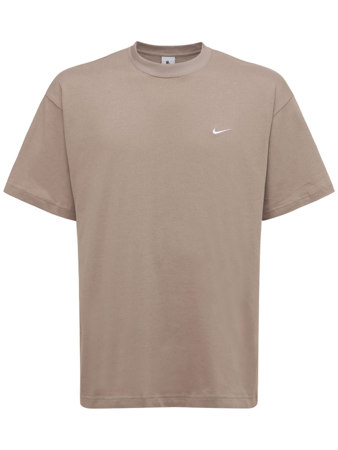 Nike Solo Swoosh T-shirt In Malt,white