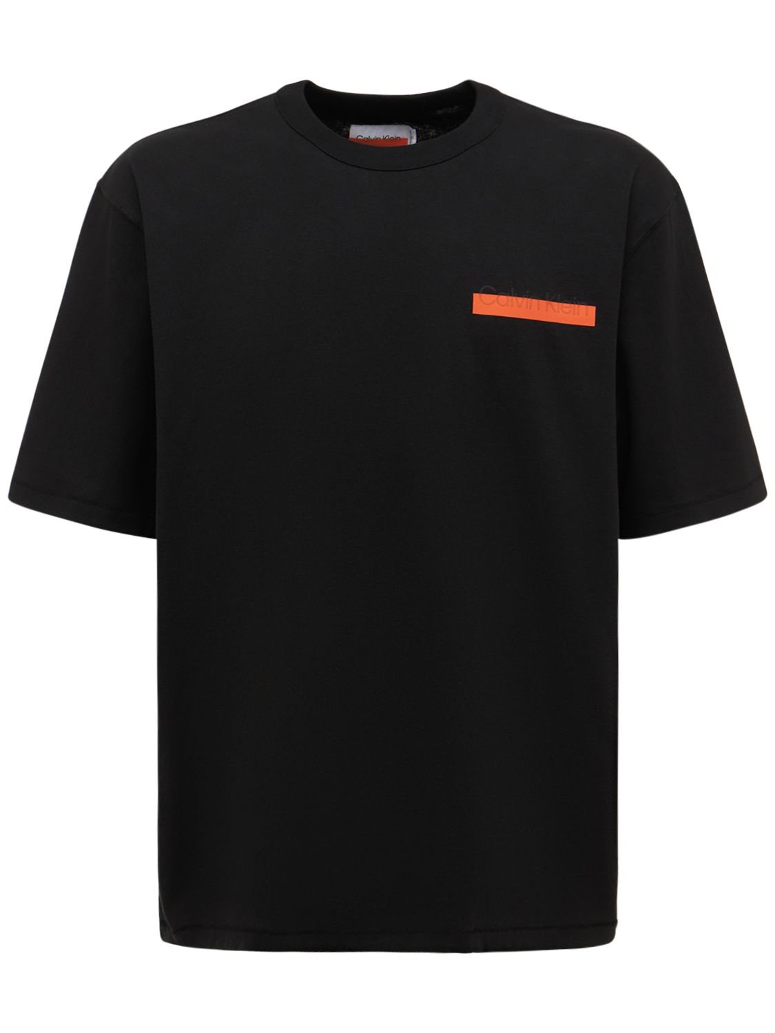 T-shirt Aus Bio-baumwolljersey Mit Druck