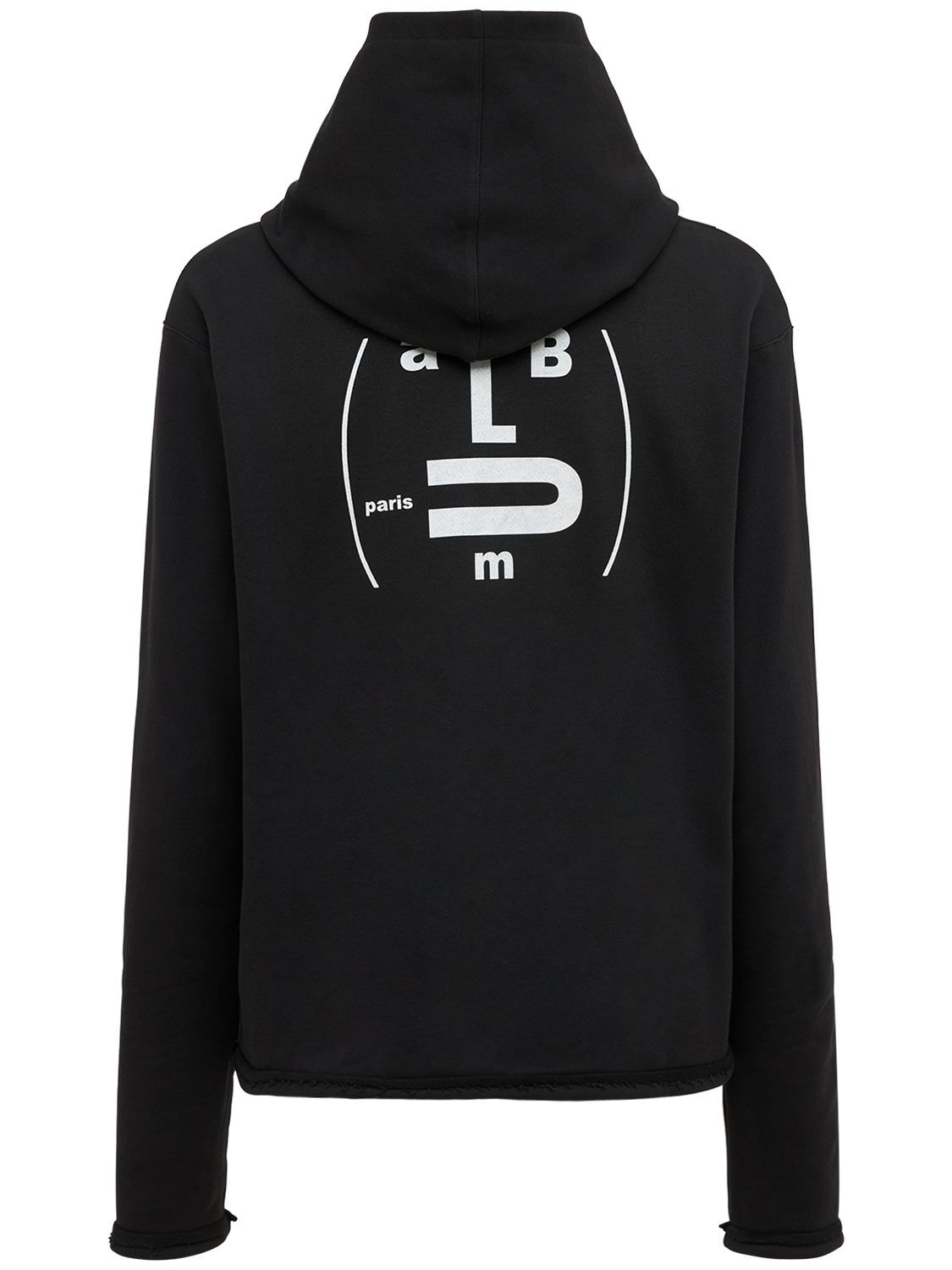 Logo Print Relaxed Fit Cotton Hoodie