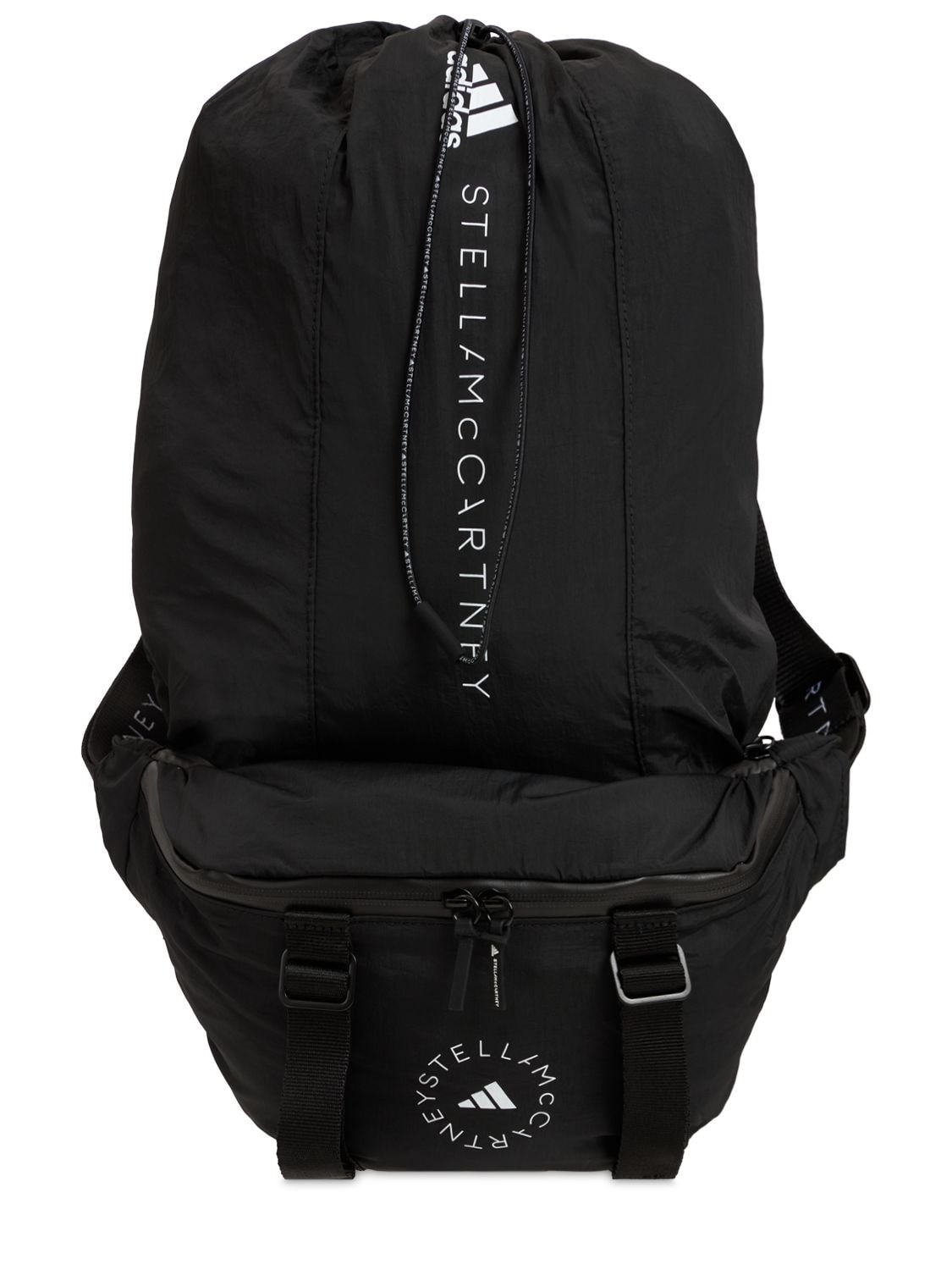 Adidas By Stella Mccartney Asmc Convertible Belt Bag In Black