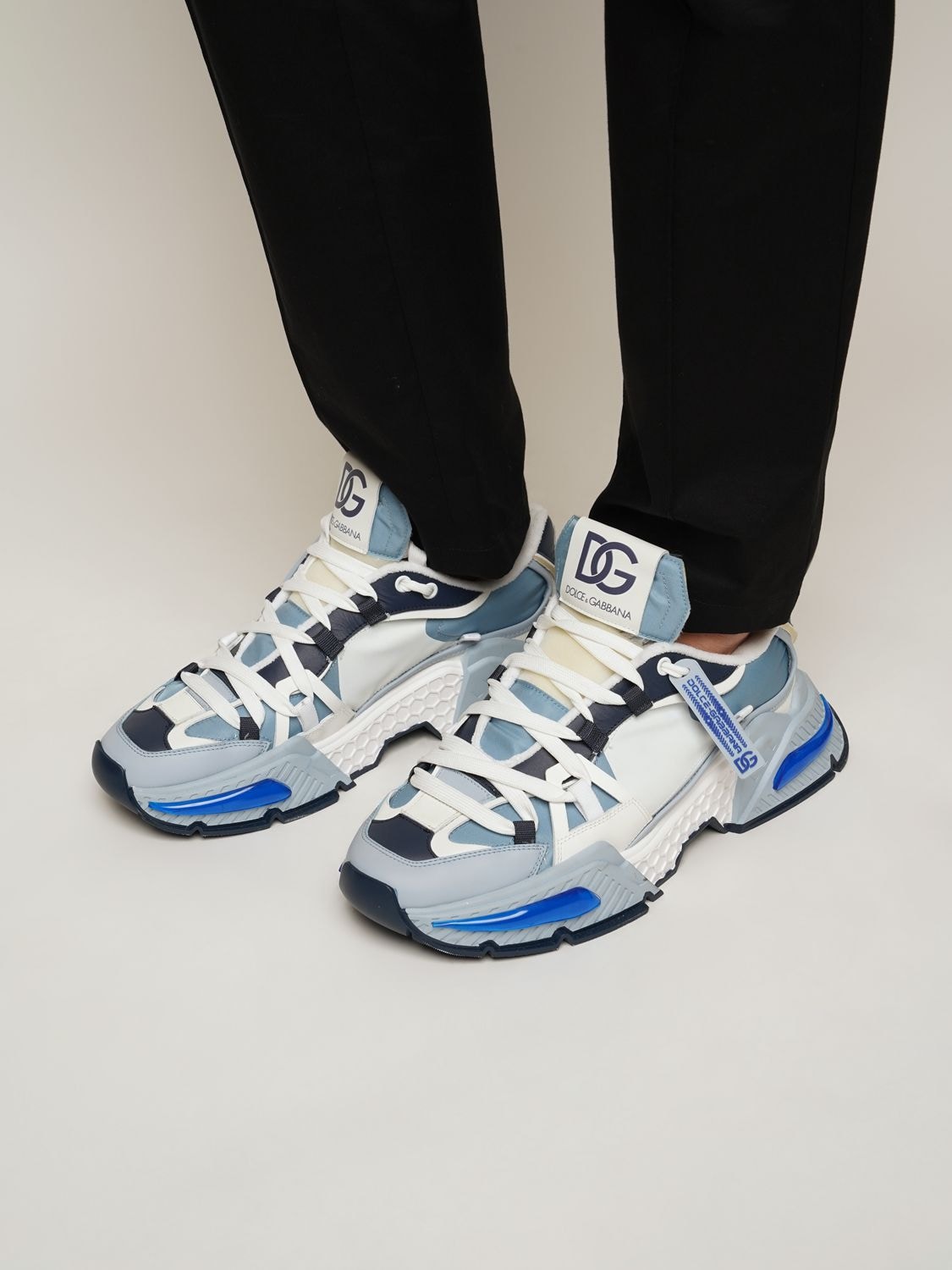 Shop Dolce & Gabbana Airmaster Low Sneakers In Blue,white
