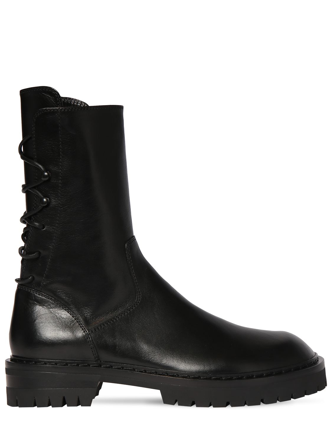 Ann Demeulemeester - 40mm louise leather ankle boots - | Luisaviaroma
