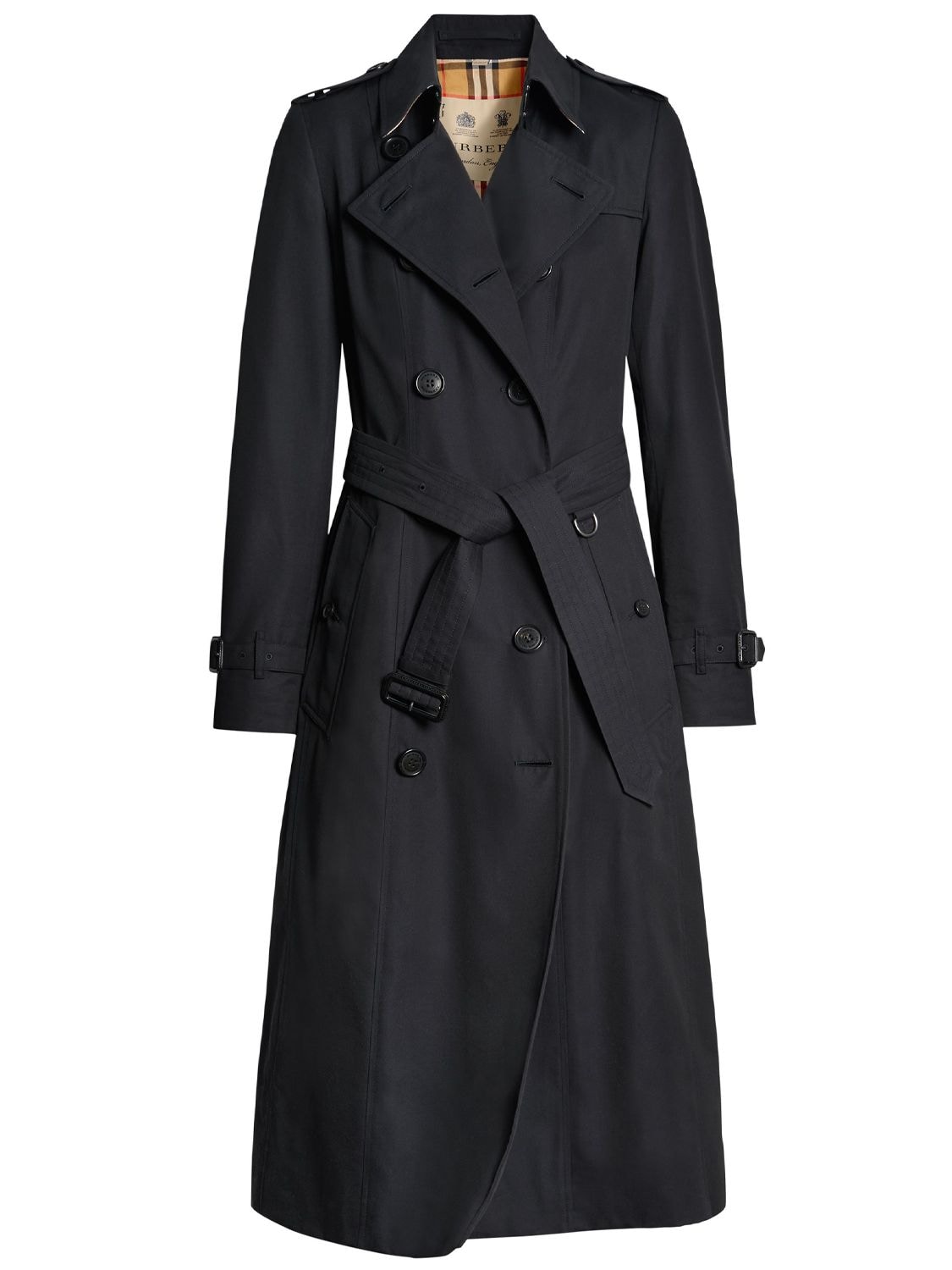 Shop Burberry Chelsea Heritage Trench Coat In Midnight