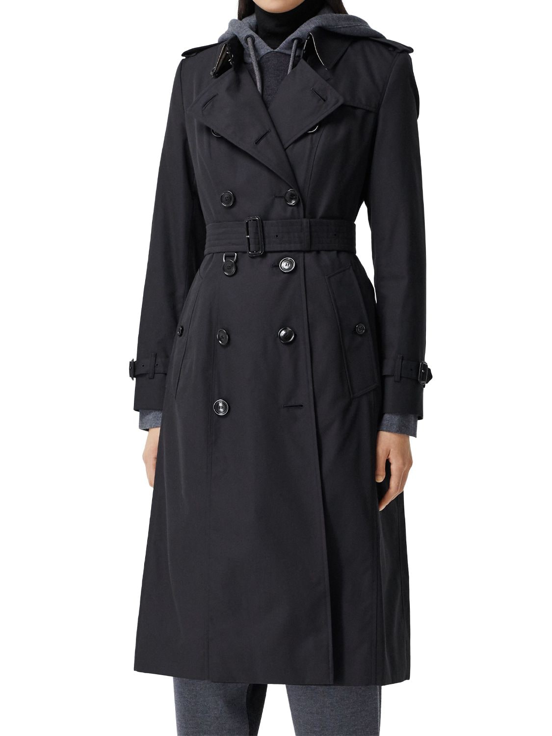 Shop Burberry Chelsea Heritage Trench Coat In Midnight