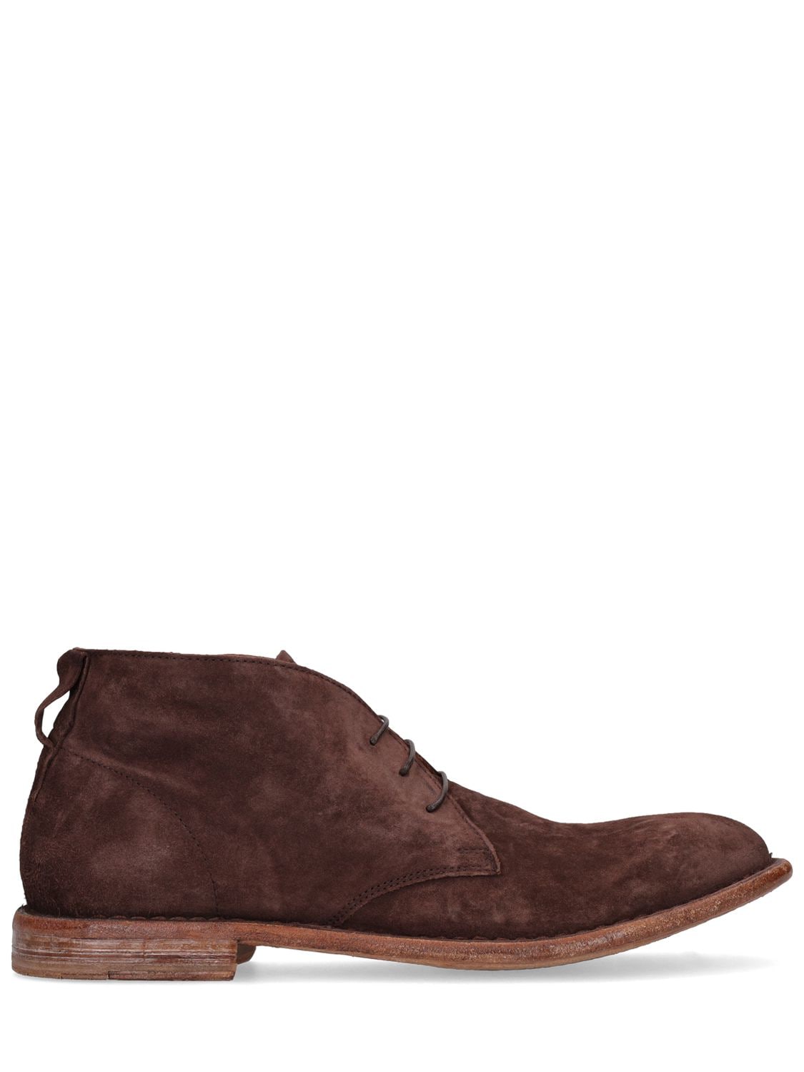 Moma North Cape Suede Lace-up Boots In Brown