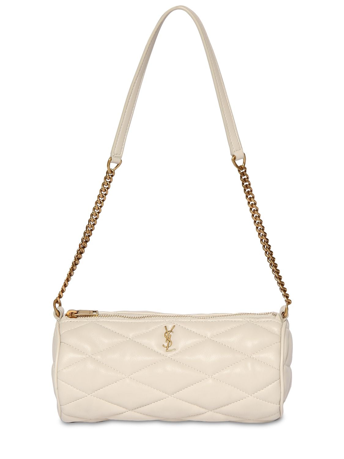 Saint Laurent Sade Mini YSL Tube Patent Shoulder Bag