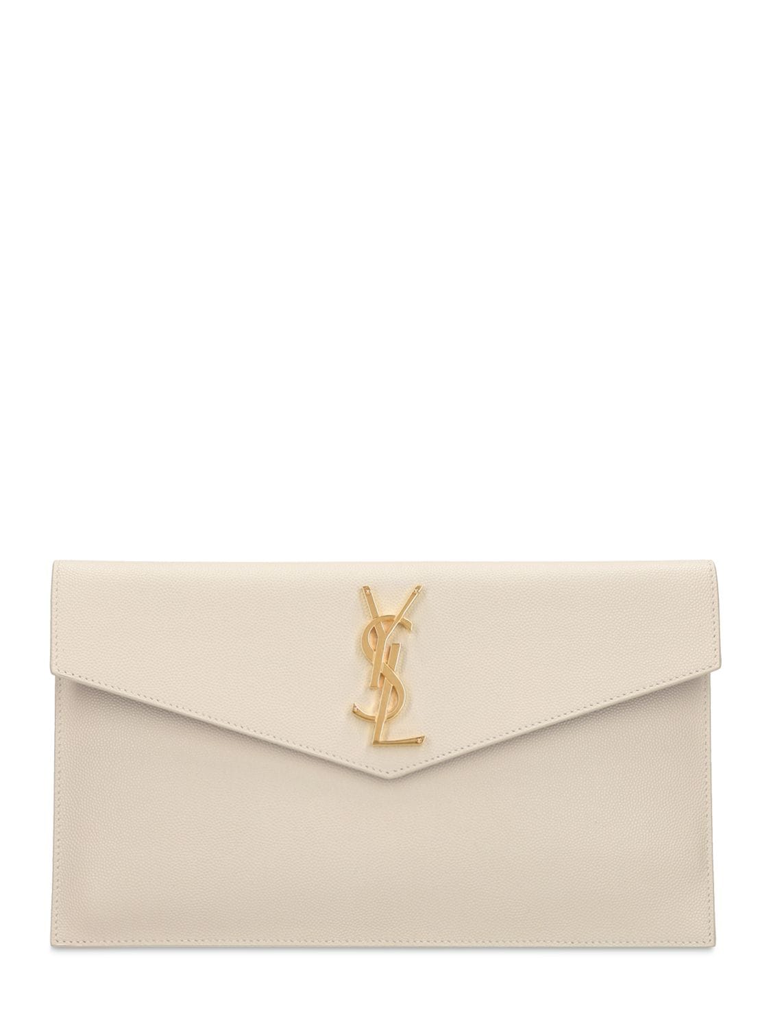 Uptown Leather Envelope Clutch
