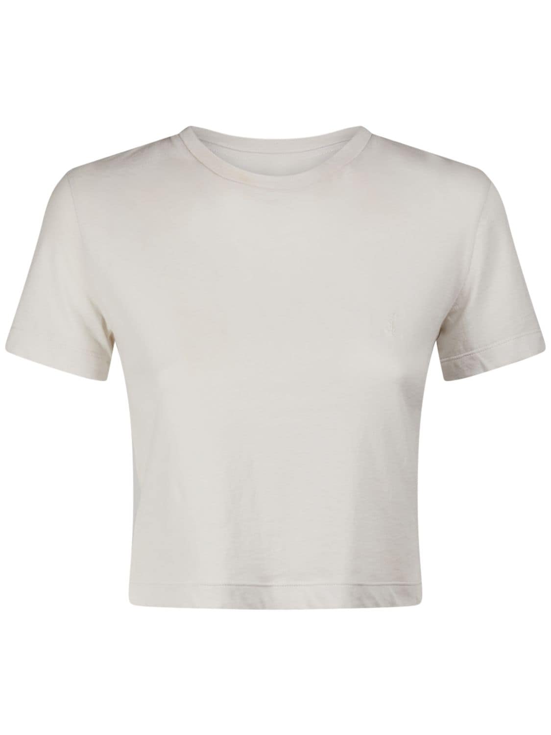 Slim Cotton Cropped T-shirt
