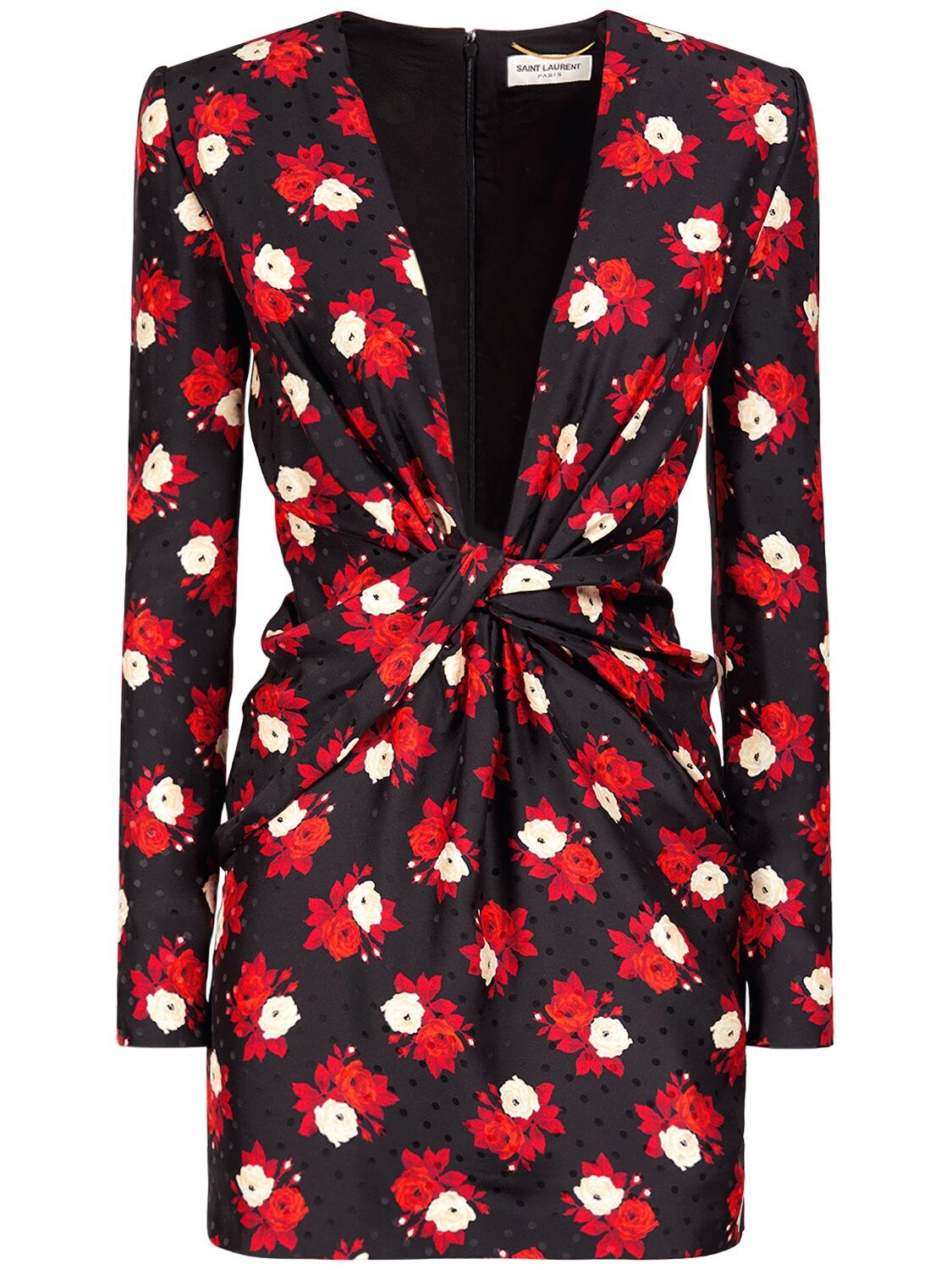 saint laurent floral dress