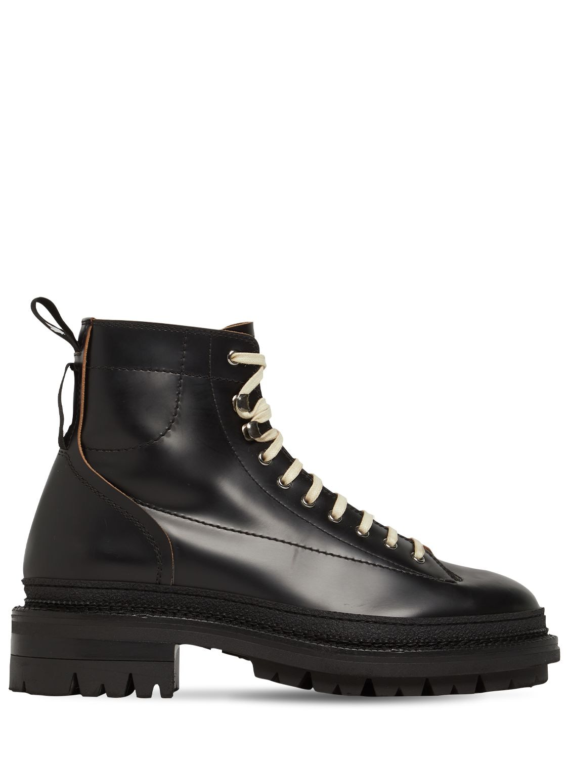 Utility Brushed Leather Boots