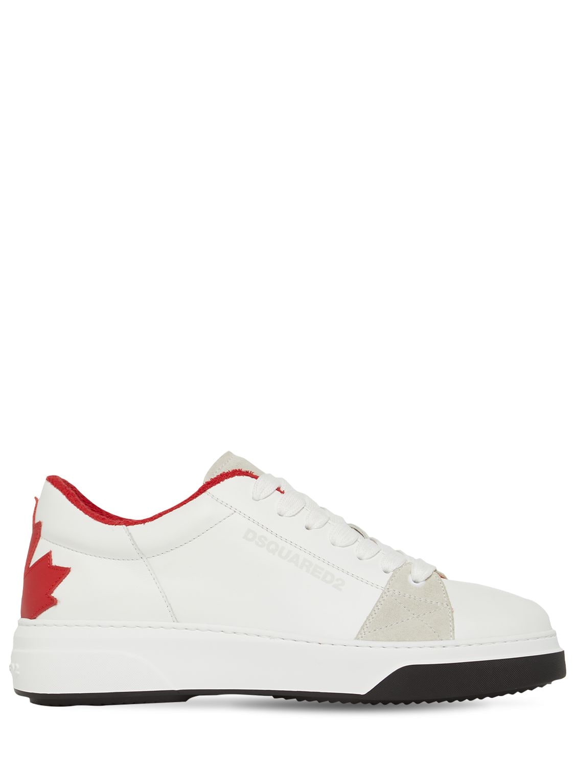 Leaf Bumper Leather Sneakers