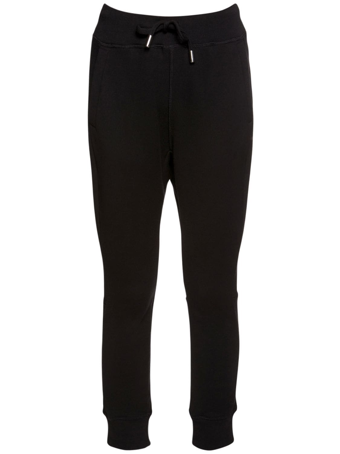 Dsquared2 Drawstring Stretch-fit Track Pants In Black