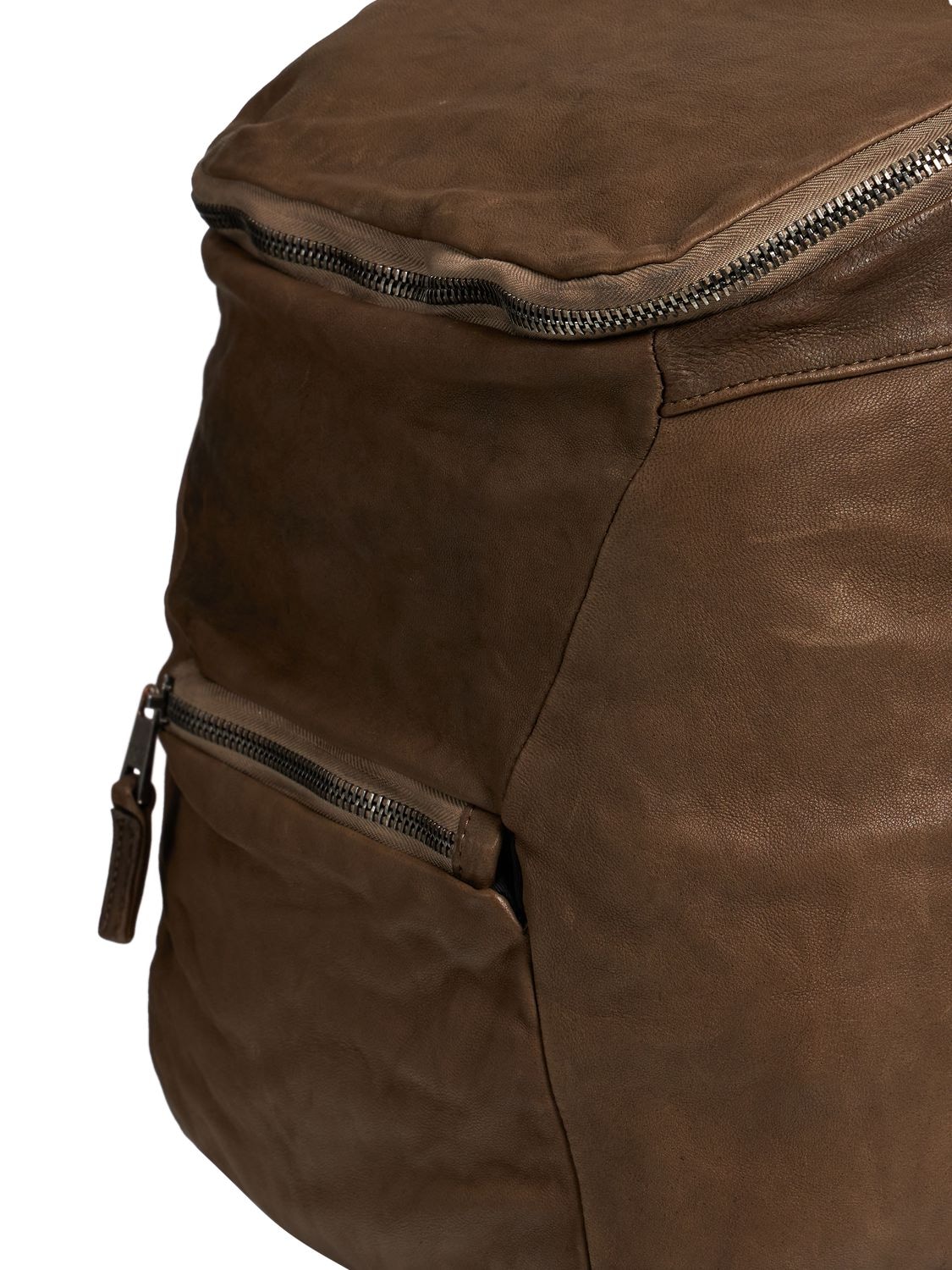 Shop Giorgio Brato Leather Backpack In Brown