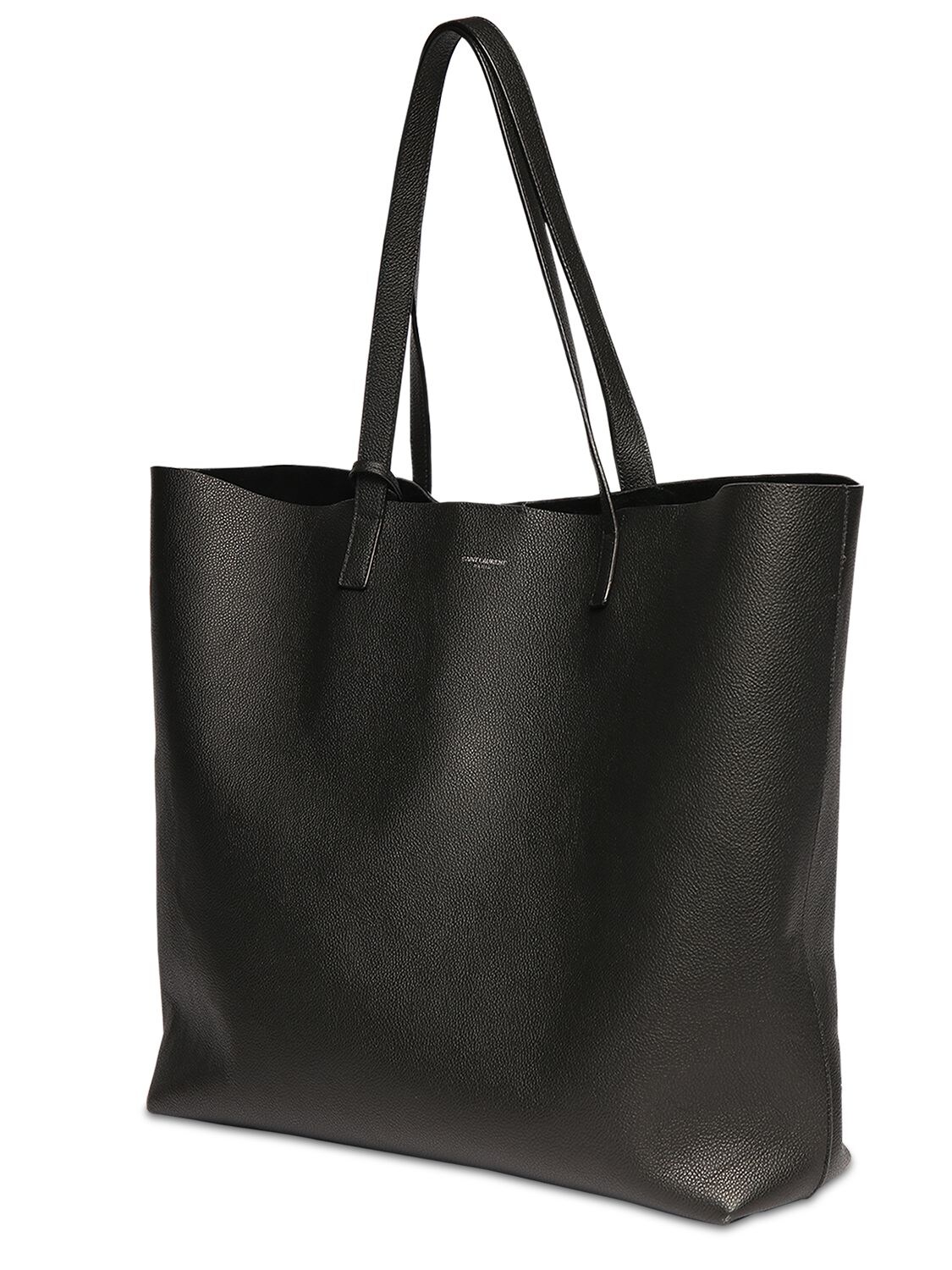 Saint Laurent Bold East/west Leather Tote Bag In Black | ModeSens