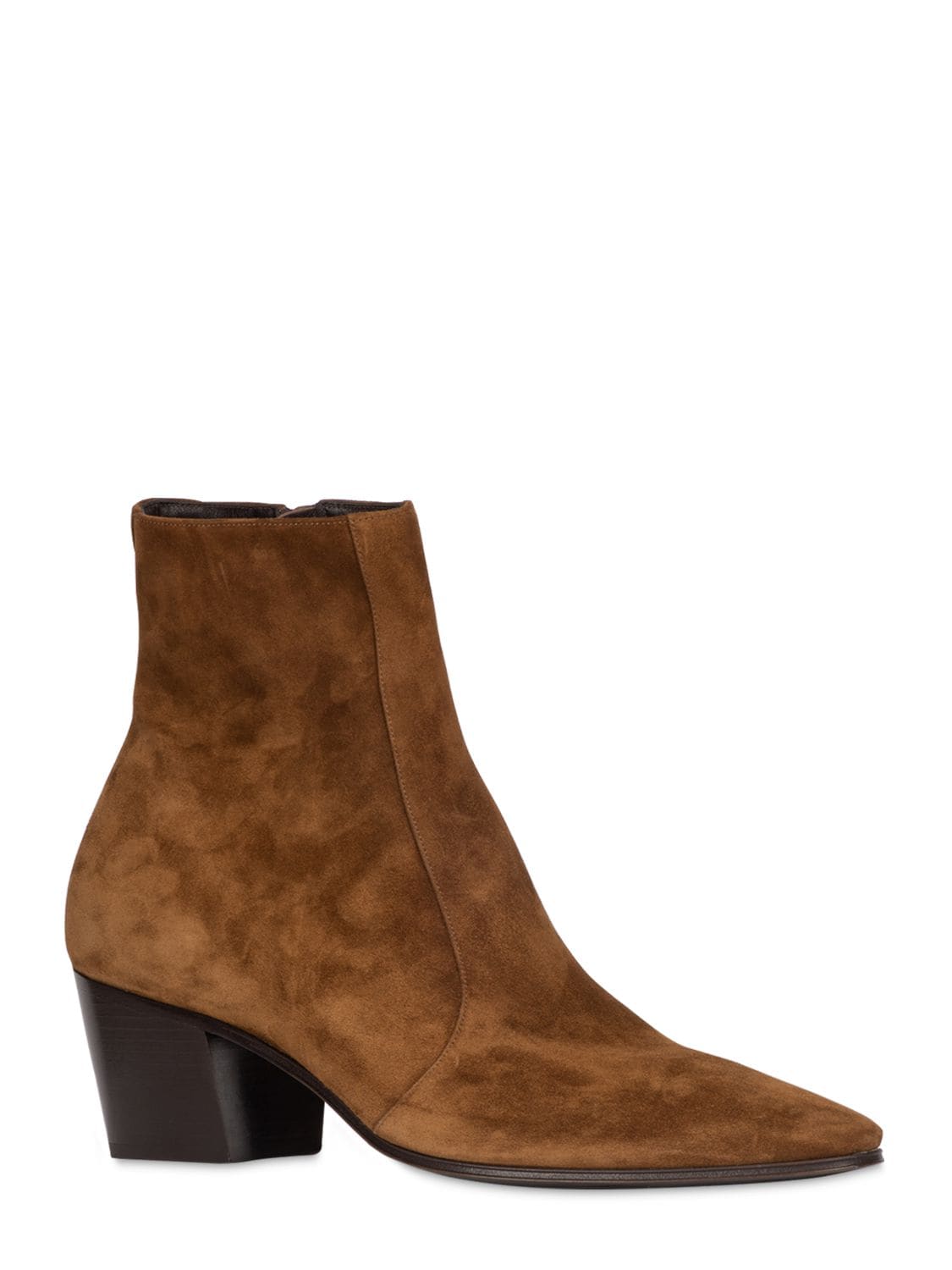 Saint Laurent Vassili Suede Ankle Boots In Dark Land | ModeSens