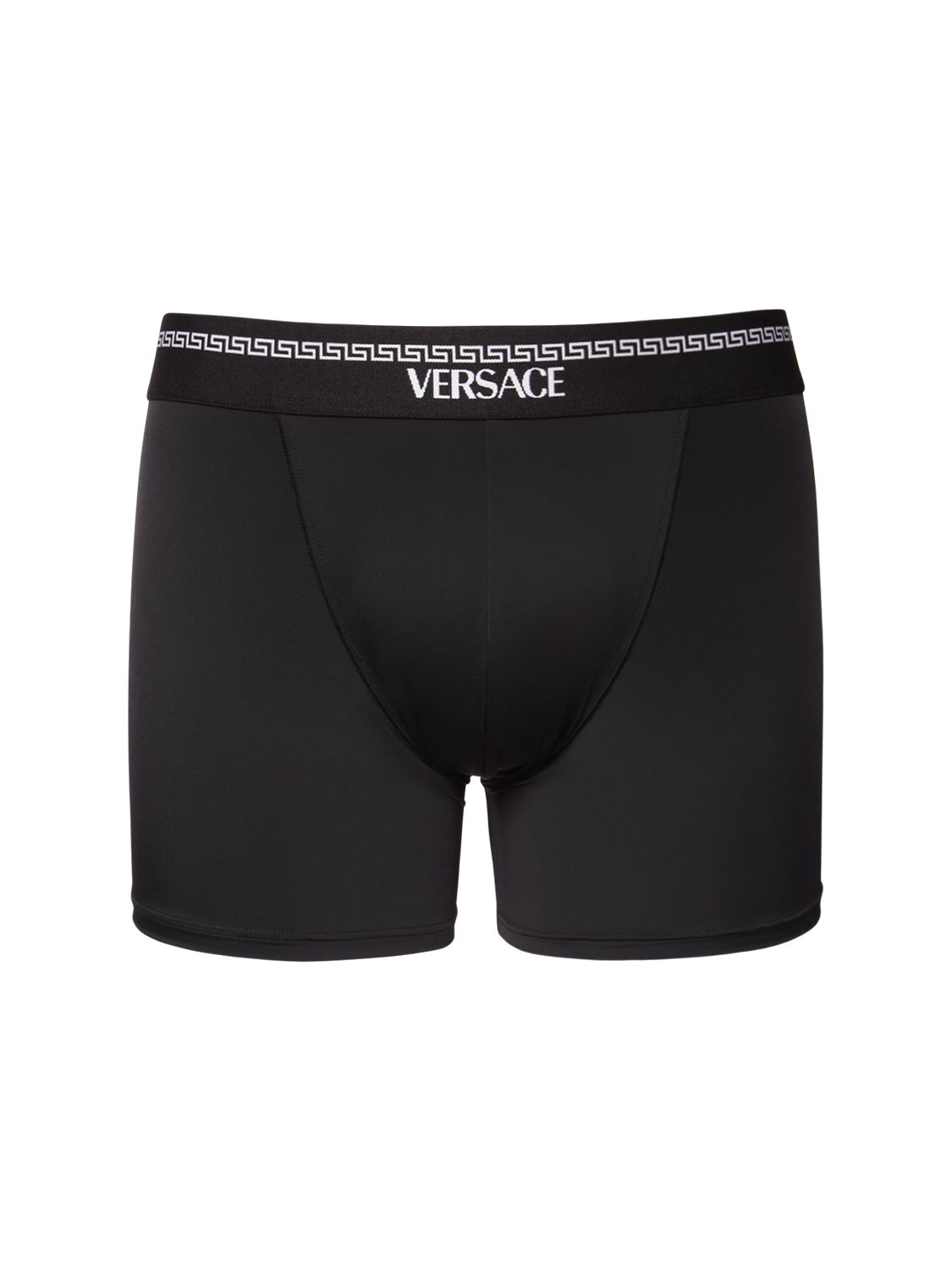 Versace Underwear Boxer in microfibra stretch Nero Luisaviaroma