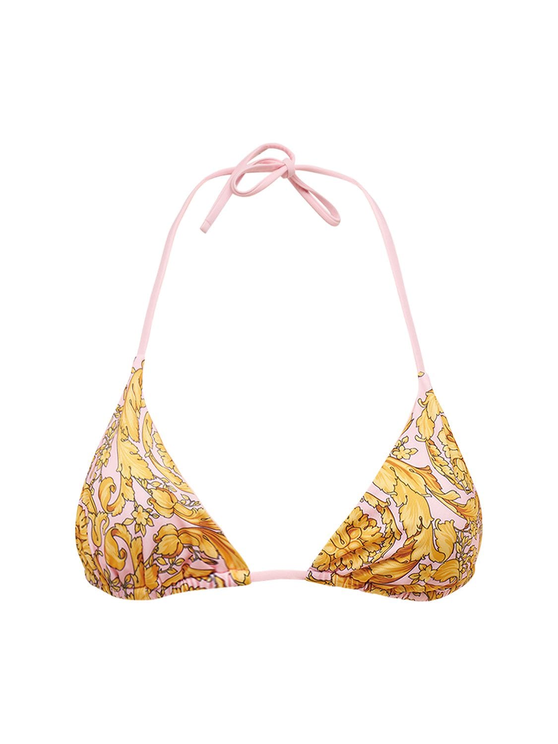 Barocco Print Bikini Top
