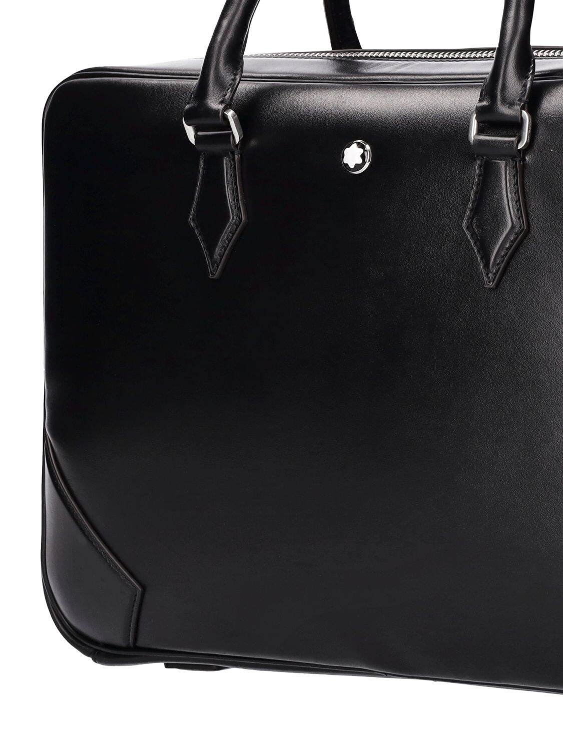 Leather bag Montblanc Black in Leather - 35857548