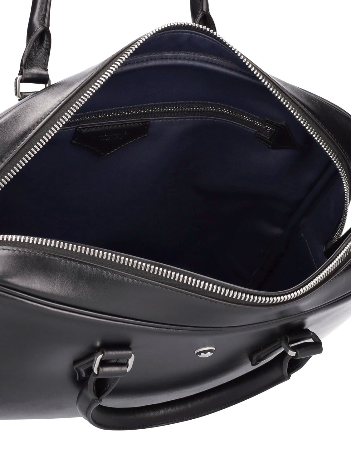 Leather bag Montblanc Black in Leather - 35857548