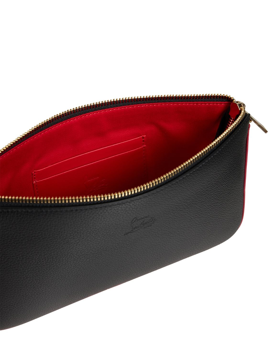 Shop Christian Louboutin Loubila Leather Shoulder Bag In Black