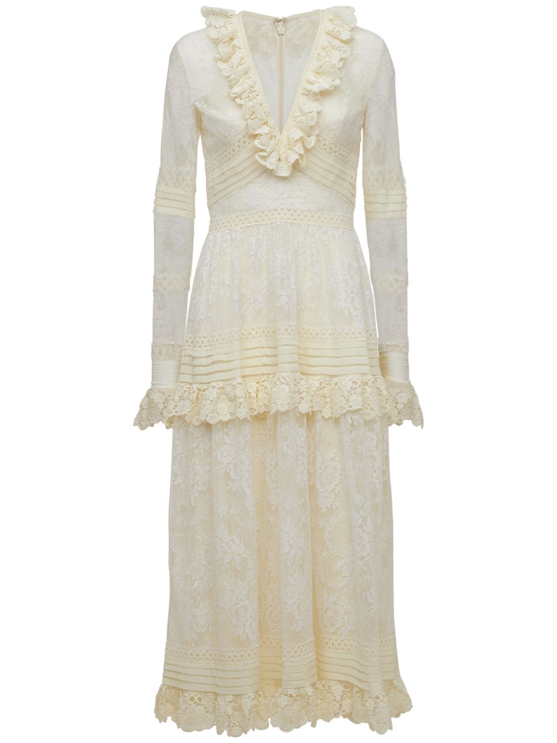 Chantilly Cotton Lace Midi Dress