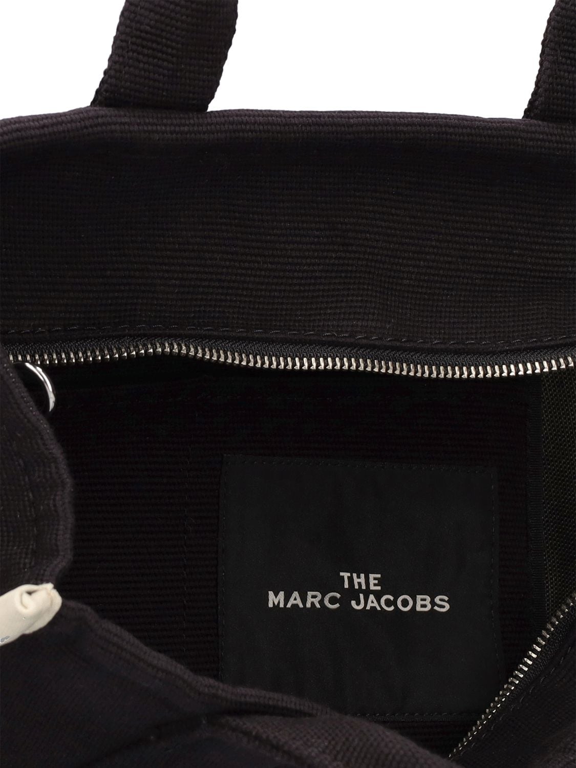 Shop Marc Jacobs (the) The Medium Tote Cotton Jacquard Bag In Black