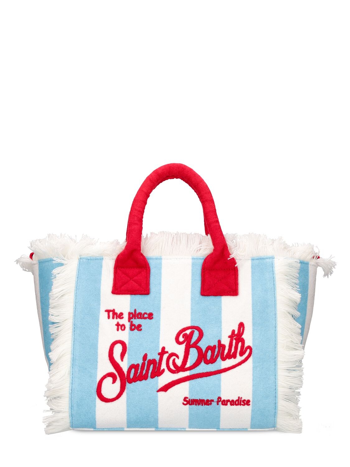 MC2 Saint Barth Kids logo-print Striped Tote Bag - Farfetch