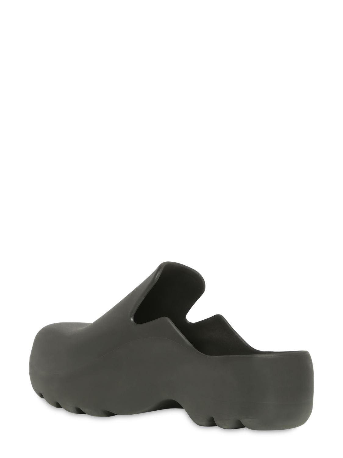 Shop Bottega Veneta Rubber Flash Mules In Black