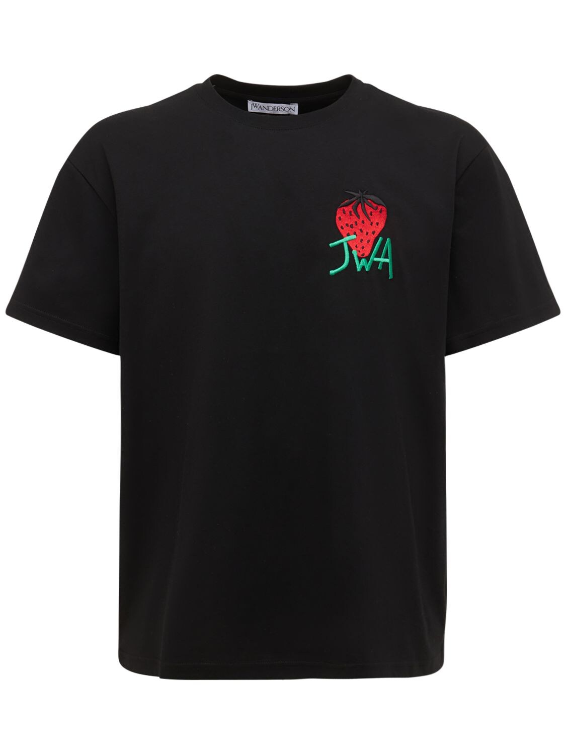 Embroidered Strawberry Jersey T-shirt