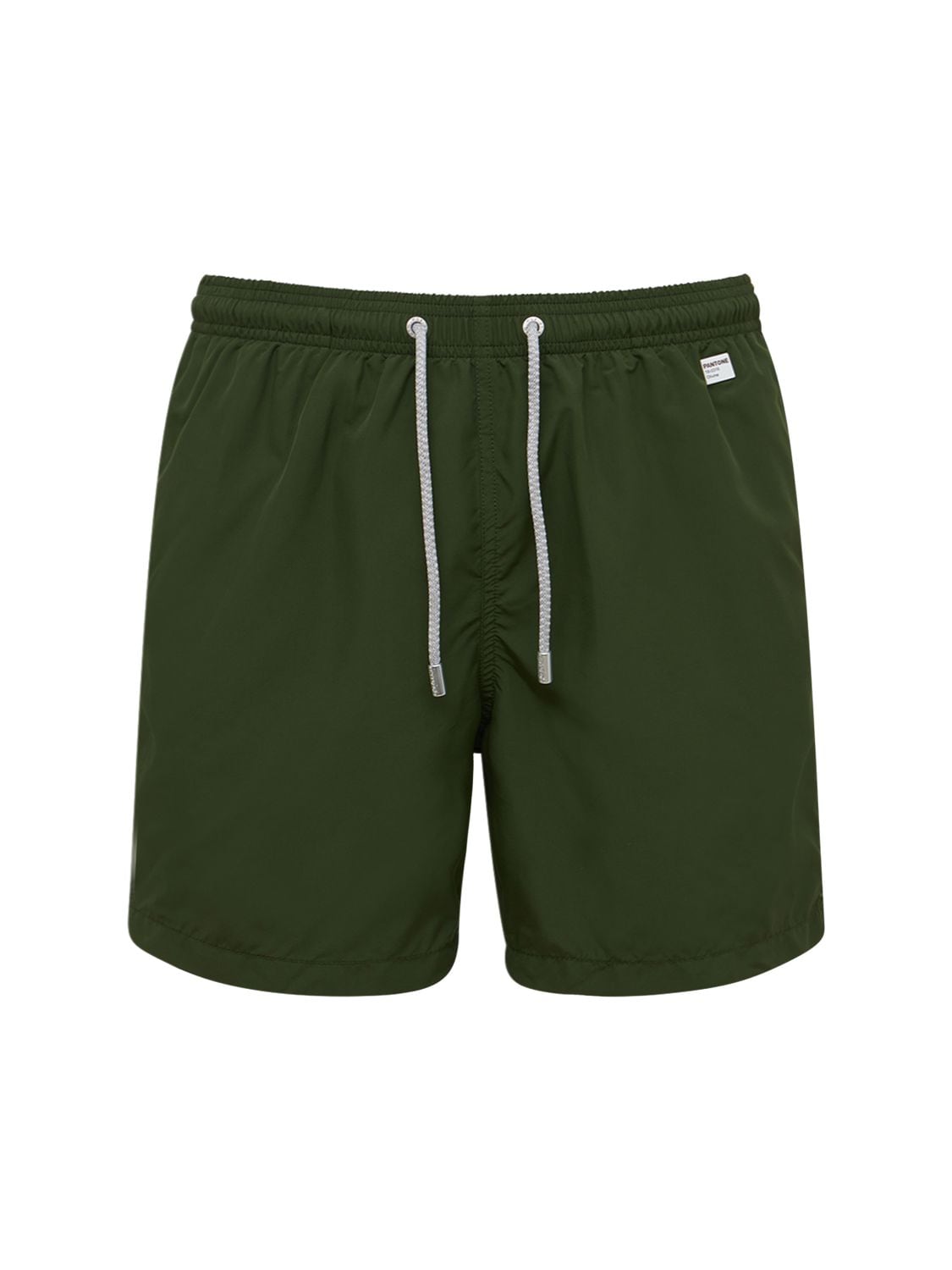 Mc2 Saint Barth Military Green Light Fabric Swim Shorts | Pantone ...