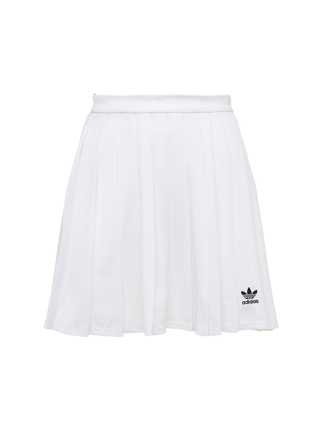 Adidas Originals Pleated Recycled Tech Skirt In Белый | ModeSens