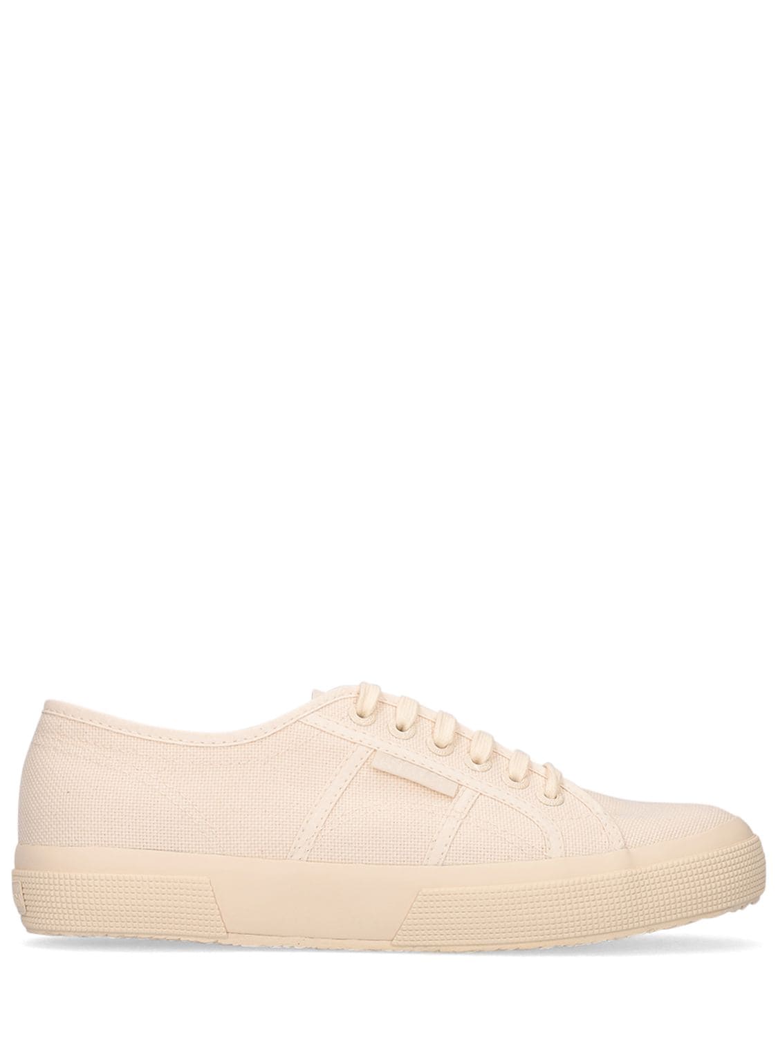 Superga Logo Canvas Sneakers In Beige Raw
