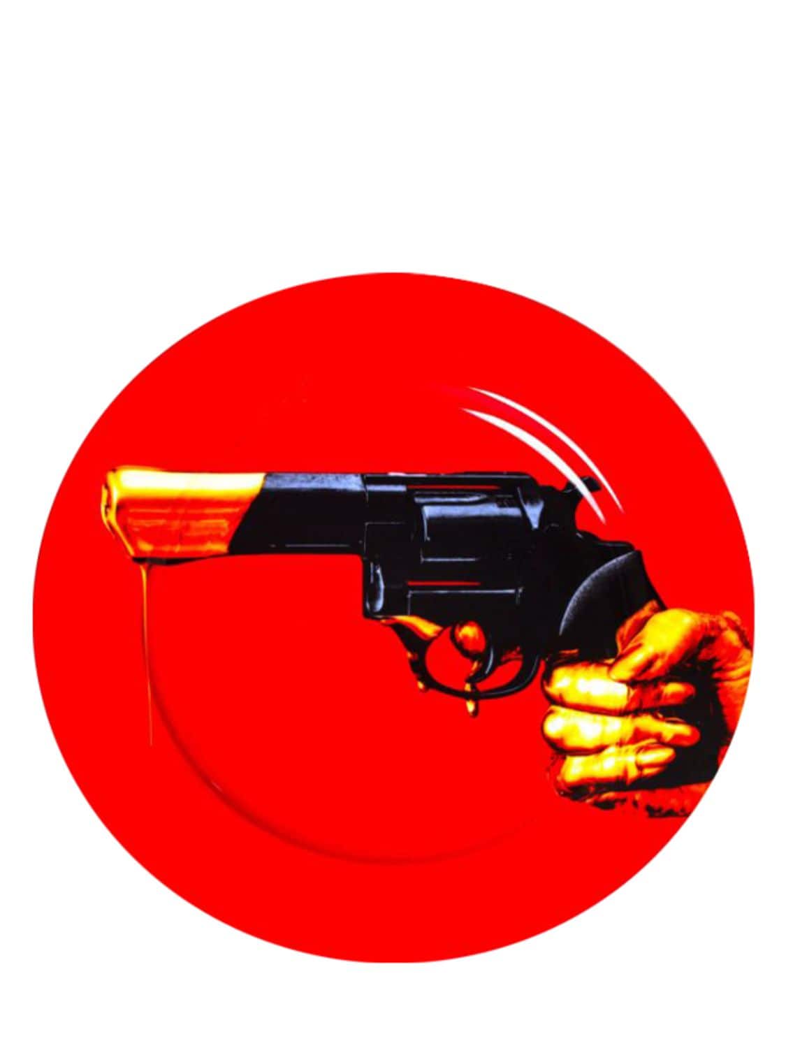 Seletti Revolver Plate In Red