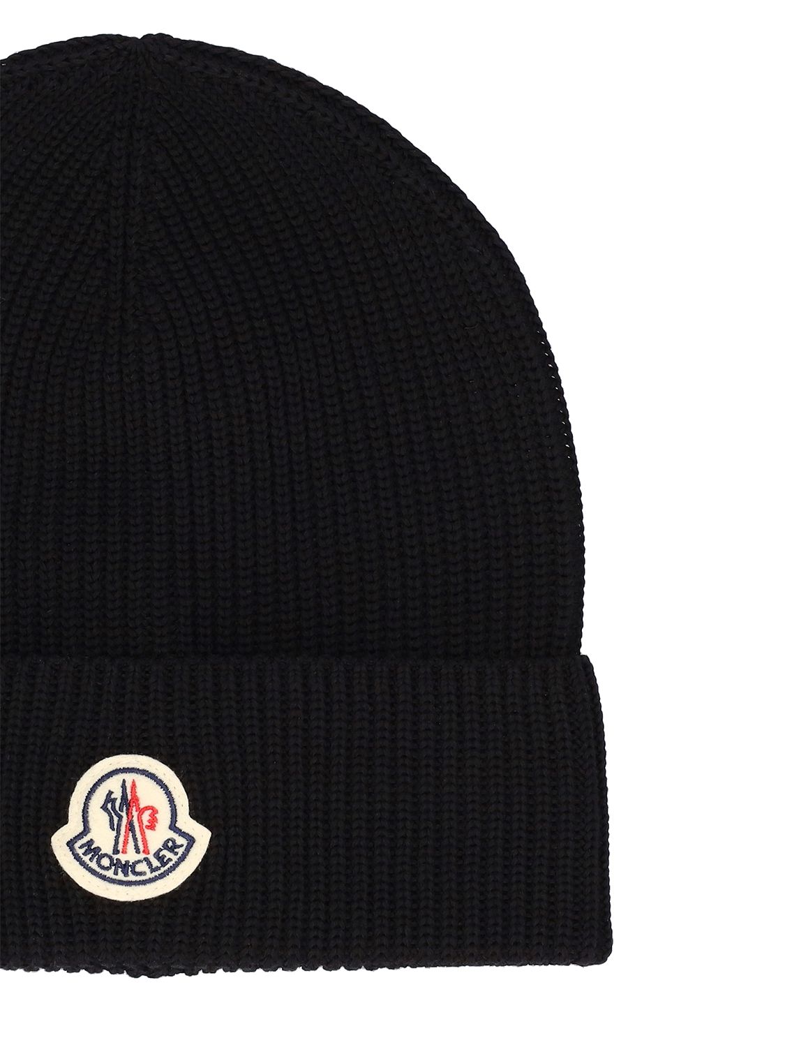 Moncler Logo Wool \u0026 Cashmere Beanie Hat 