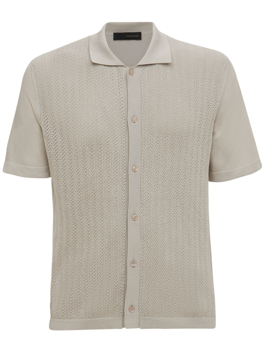 Tagliatore - Cotton knit shirt - Beige 