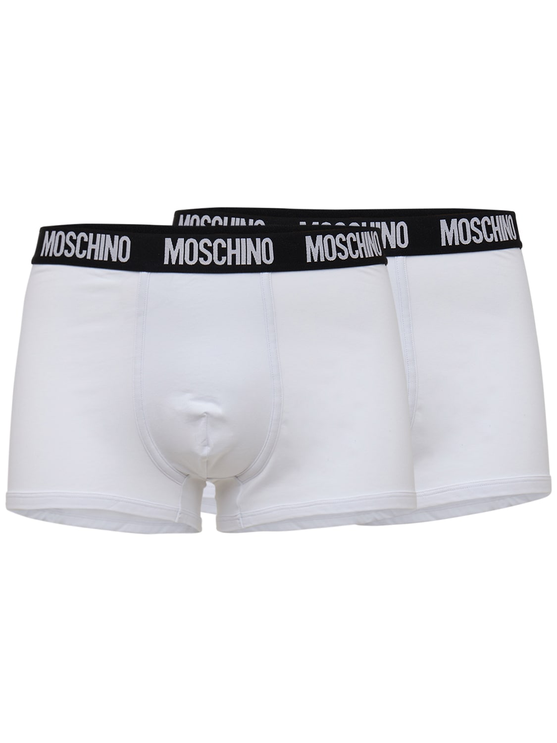 MOSCHINO UNDERWEAR Pack Of 2 Logo Cotton Boxer Briefs