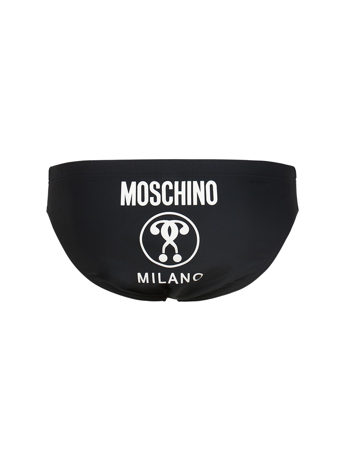 Moschino Underwear Logo Print Nylon Swim Briefs In Black ModeSens