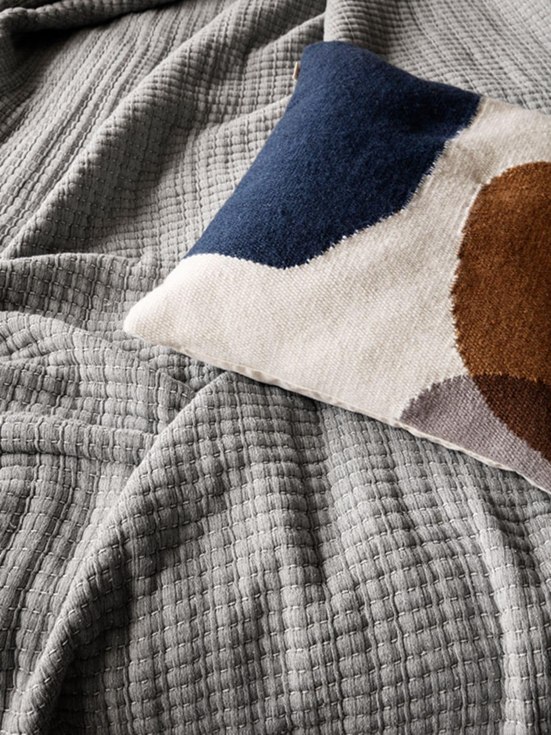 Shop Ferm Living Kelim Wool & Cotton Cushion In Multicolor