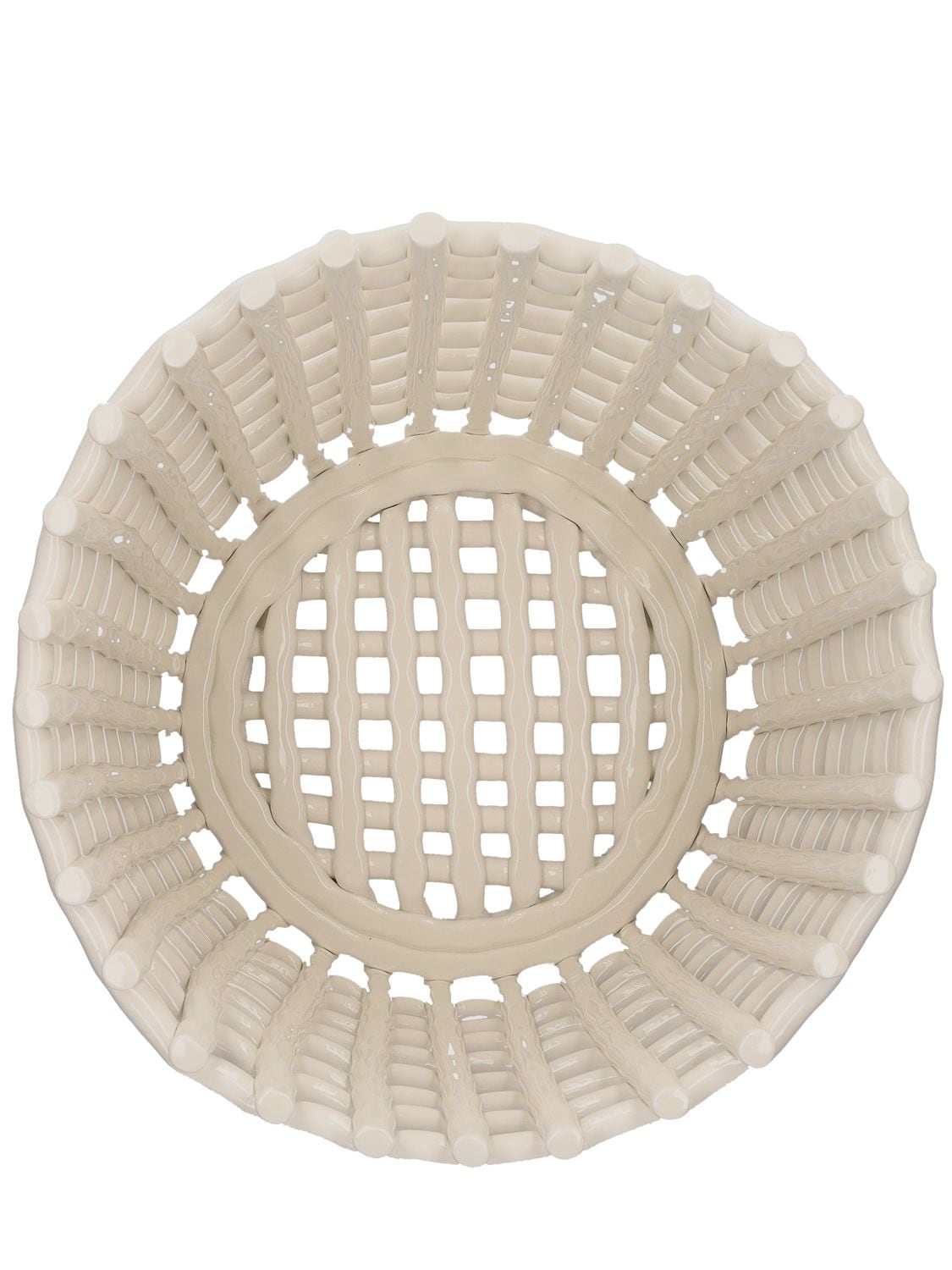 Shop Ferm Living Extra Large Ceramic Basket In White