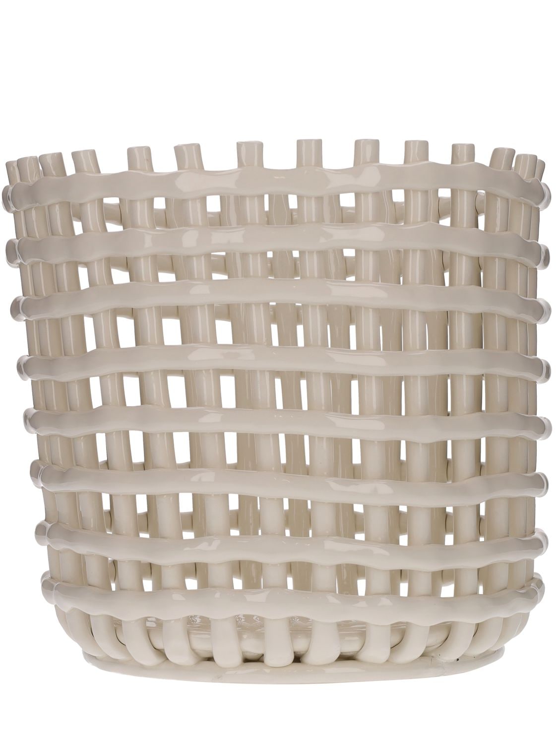 Ferm Living Extra Large Ceramic Basket In White