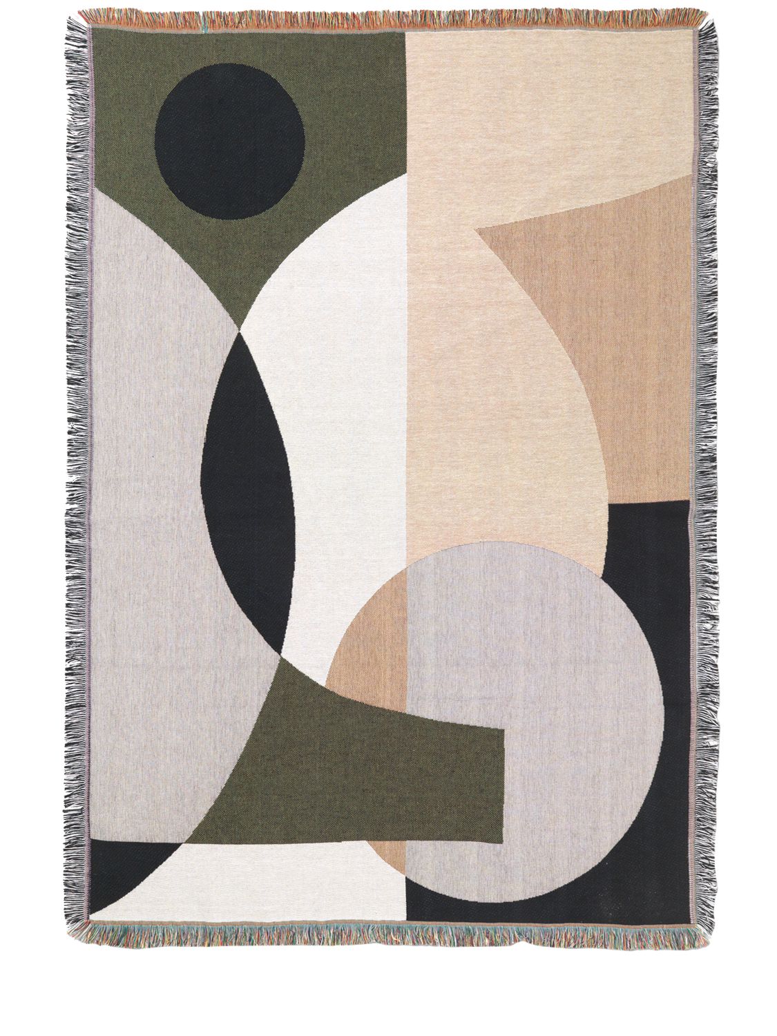 Ferm Living Entire Tapestry Cotton Blanket In Multicolor